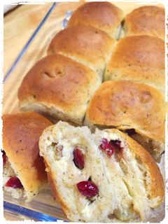 クランベリークリームチーズパン-レシピのメイン写真