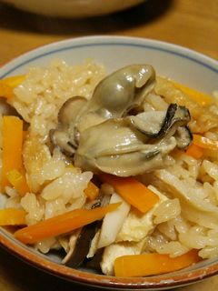 ふっくら、牡蠣の炊き込みご飯-レシピのメイン写真