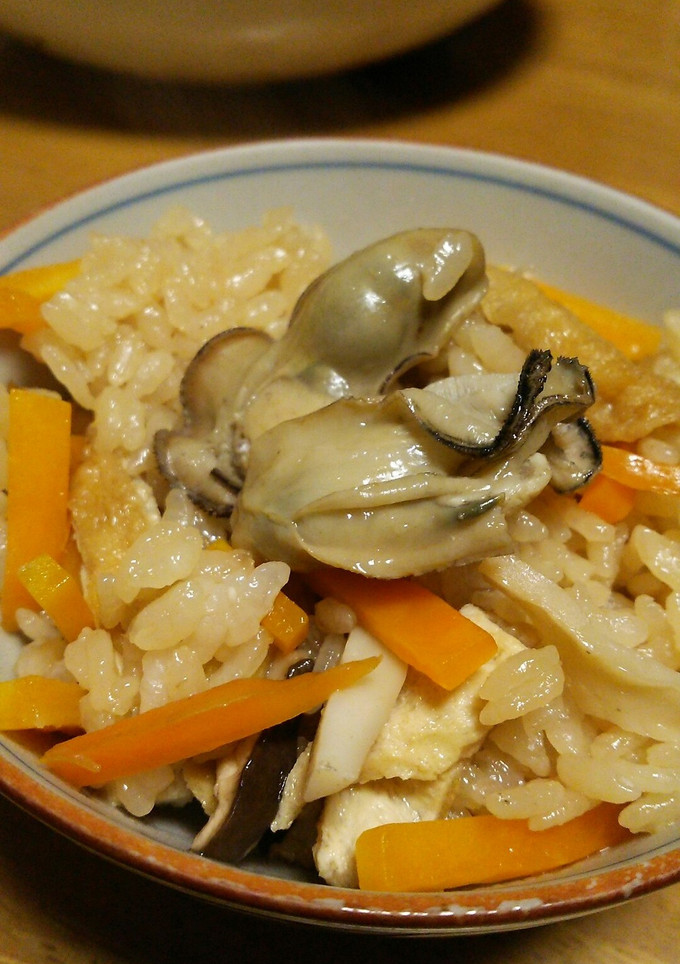 ふっくら、牡蠣の炊き込みご飯-レシピのメイン写真