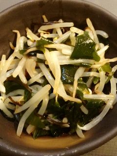 もやしとワカメの塩昆布和え-レシピのメイン写真