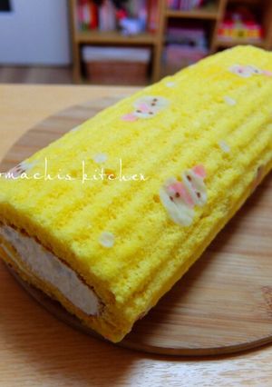 雪だるま ロールケーキ♡クリスマス-レシピのメイン写真