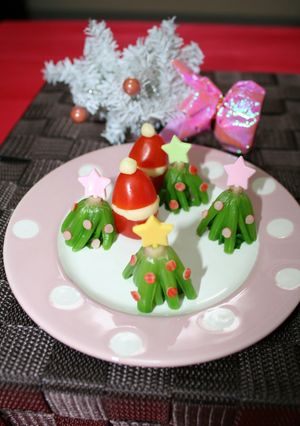 クリスマス飾付けに♥ほうれん草のツリー-レシピのメイン写真