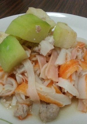 ご飯とも~エリンギ蟹棒肉のマヨ炒め！-レシピのメイン写真