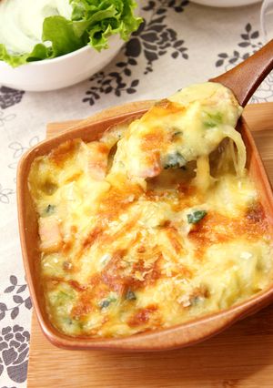 コーンスープの素でポテトベーコングラタン-レシピのメイン写真