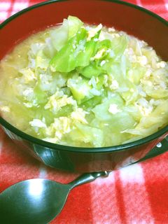 胃腸に優しい キャベツ雑炊 ヘルシー和食-レシピのメイン写真