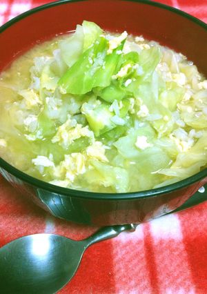 胃腸に優しい キャベツ雑炊 ヘルシー和食-レシピのメイン写真