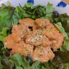 รูปของ 鶏胸肉の美味しいソースあえ