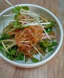 塩クラゲとカイワレの中華合え