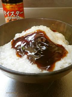 最速のとろろご飯にソース(オイスター)-レシピのメイン写真