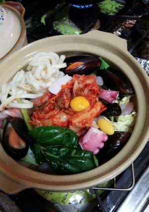 血管プラークダイエット食100（キムチ鍋-レシピのメイン写真