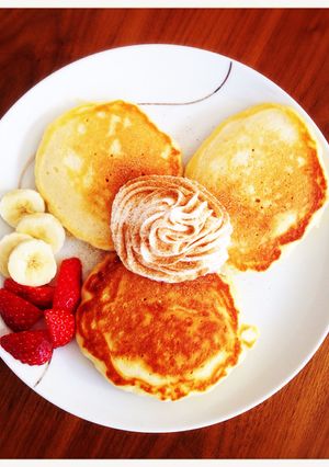 強力粉で作るふんわりパンケーキ-レシピのメイン写真