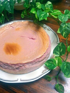 Pinkな紫芋のチーズケーキ-レシピのメイン写真