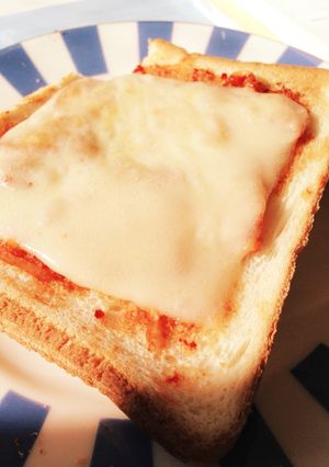 キムチーズトースト(U 'ᴗ' U)-レシピのメイン写真