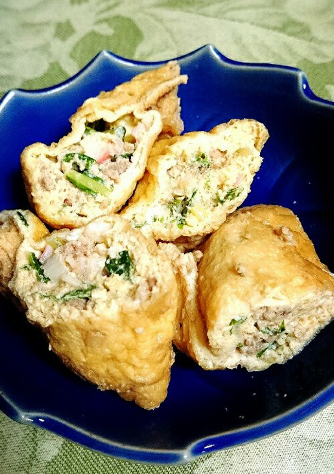 ☆簡単残り物で油揚げの茶巾煮-レシピのメイン写真