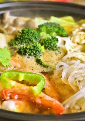 トムヤムカレー鍋 ピリ辛~エスニック!-レシピのメイン写真