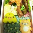 やる気の出ない日のキャラ弁(笑)