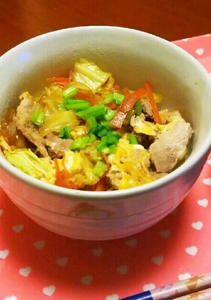 す○家風味の豚野菜丼-レシピのメイン写真