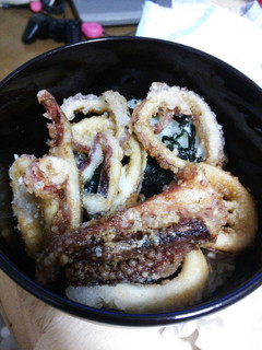 ガッツリ食べたい!イカの天丼♡-レシピのメイン写真