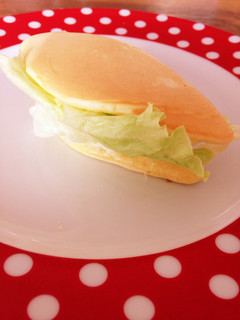 クレープ風♡ホットケーキレタスマヨサンド-レシピのメイン写真
