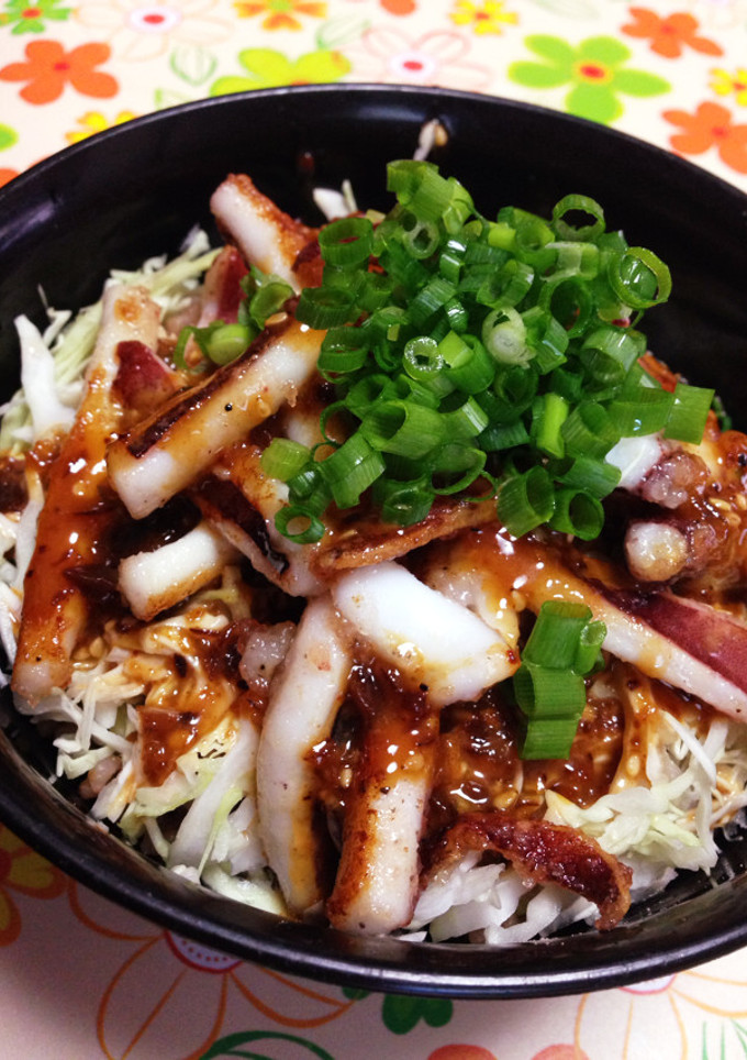 ♪タレがうま旨♡うちのイカ焼き丼♪-レシピのメイン写真
