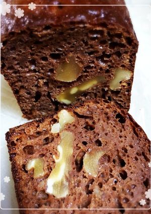 チョコナッツパウンドケーキ☆ノンオイル☆-レシピのメイン写真