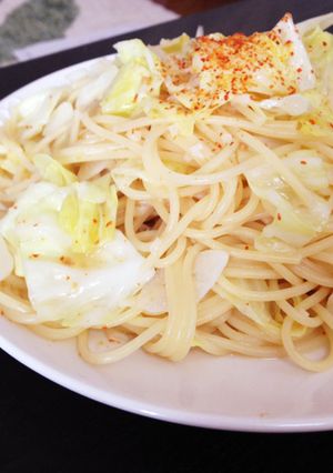 簡単！キャベツとチキンのペペロンチーノ-レシピのメイン写真