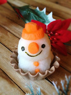 雪だるまの大根おろしアート*デコ鍋にも-レシピのメイン写真
