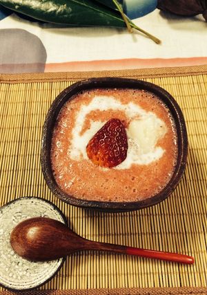 温かい苺のおしるこ-レシピのメイン写真
