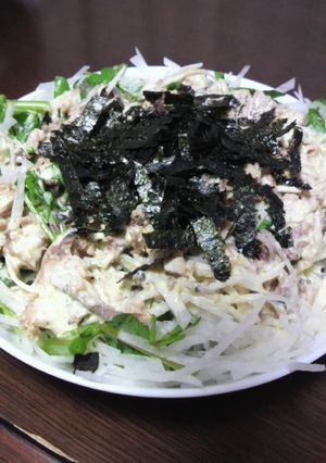 大根と鯖缶のわさびマヨサラダ-レシピのメイン写真