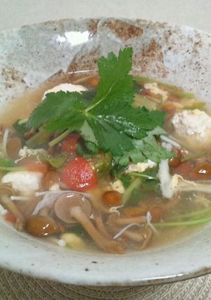 鶏団子のとろふわスープ-レシピのメイン写真