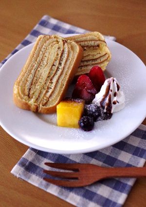 HMとフライパンで簡単バウムクーヘン-レシピのメイン写真