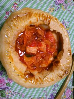 チキンのトマト煮ポットパイ-レシピのメイン写真