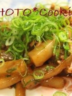 超~簡単!大根といかの塩辛の炒め物-レシピのメイン写真