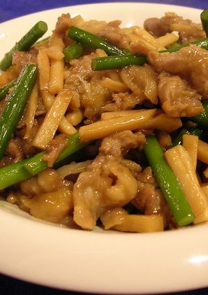 ご飯がすすむ！豚肉とニンニクの芽の炒め物-レシピのメイン写真