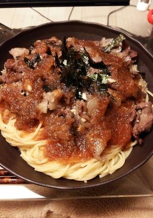 親父流・ビーフパスタ-レシピのメイン写真