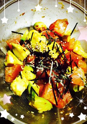 ~酒のお供に~あぼかどマグロゆっけ♪-レシピのメイン写真