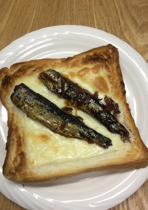 いわしのしょうが煮のチーズトースト-レシピのメイン写真