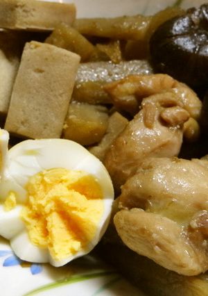 牛蒡・鶏・高野豆腐・干し椎茸煮物-レシピのメイン写真