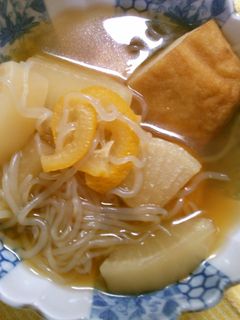 大根 白滝 さつま揚げの 柚子風味煮-レシピのメイン写真