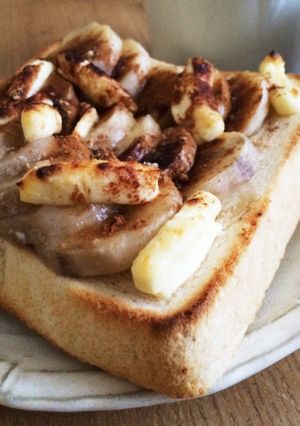 バナナチーズ&シナモントースト-レシピのメイン写真