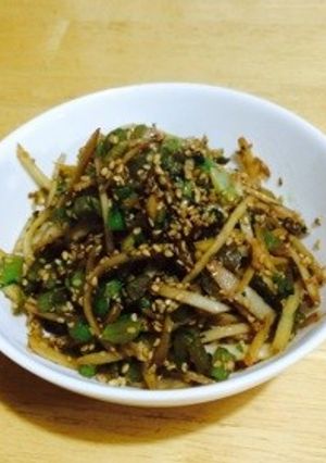 白飯3杯はイケる！大根の皮の中華風-レシピのメイン写真