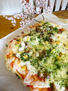 トースターで♪和風おからパンピザ♡-レシピのメイン写真