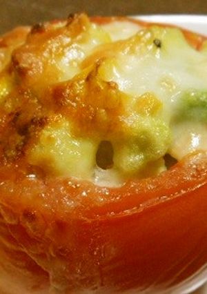 トマトカップのチーズ焼き-レシピのメイン写真