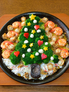 クリスマスツリーパエリャ-レシピのメイン写真