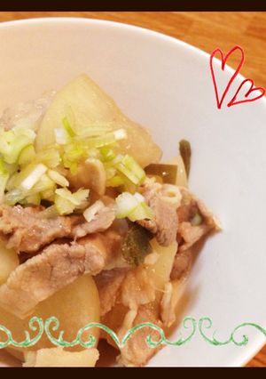 すぐ出来る、豚バラ肉と大根の煮物-レシピのメイン写真