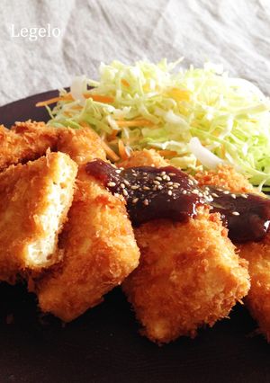 豆腐味噌カツ☆ザクザク衣にみそソース♪-レシピのメイン写真