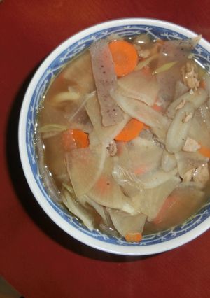 豚肉入りのけんちんうどん-レシピのメイン写真