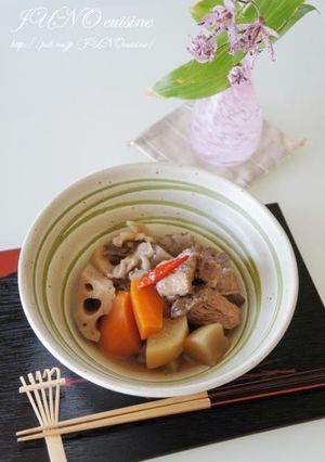 ☆牛スジと根菜の煮込み☆-レシピのメイン写真
