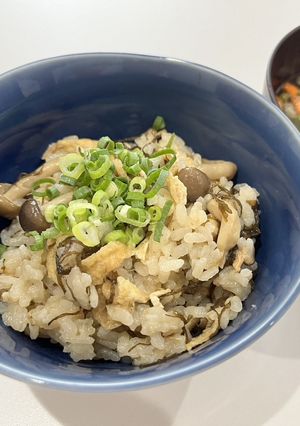 ほっこり♡もずくの炊き込みご飯-レシピのメイン写真