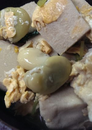 空豆と高野豆腐の卵とじ◆冷やして-レシピのメイン写真